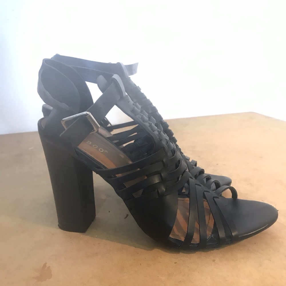 Open Toe caged booties